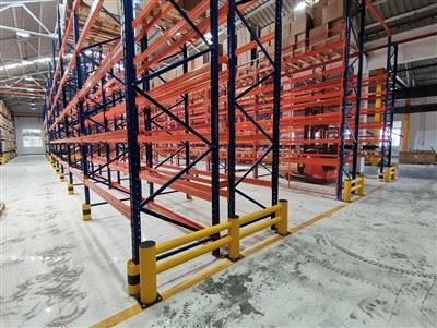 Elastīga barjera noliktavas autoiekrāvēja trieciena aizsardzība drošības aizsargmargas pret sadursmi